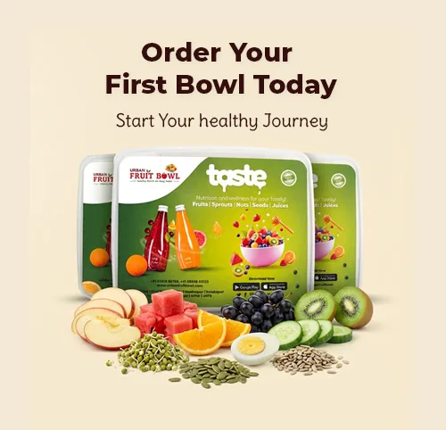 Fresh fruit bowl ingredients prepared for delivery